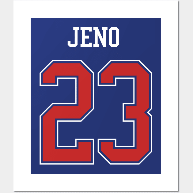 Jeno's hockey jersey - 90's love (NCT) Wall Art by Duckieshop